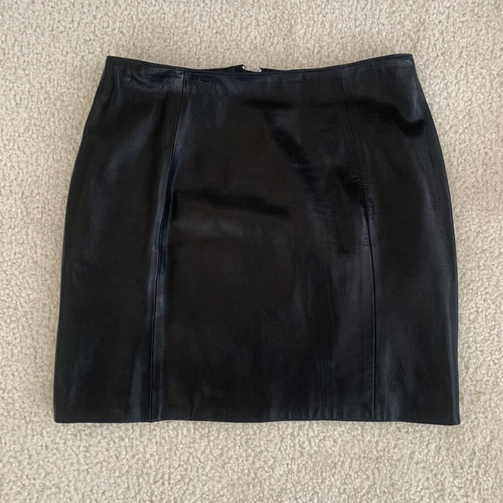 Black Leather Butter Soft Skirt